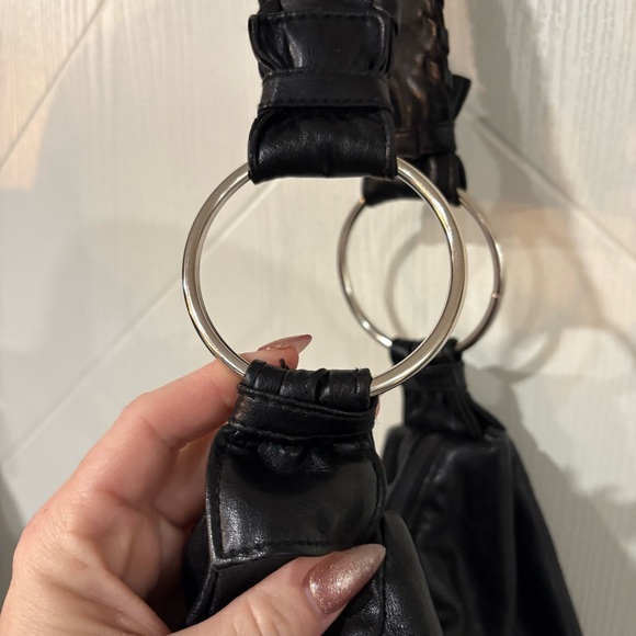 Vintage Y2K Aesthetic Faux Leather Hobo Bag - Picture 4 of 7